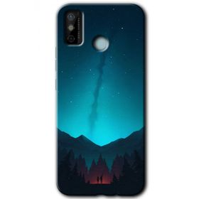 Tecno Spark 6 Go Night Fores Mount Baskılı Uyumlu Silikon Kılıf