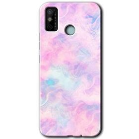 Tecno Spark 6 Go Pembe Duman Baskılı Uyumlu Silikon Kılıf