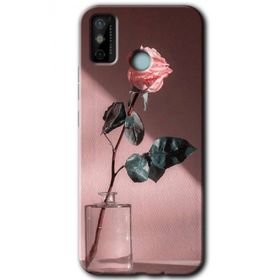Tecno Spark 6 Go Retro Gül Baskılı Uyumlu Silikon Kılıf