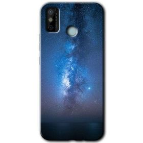Tecno Spark 6 Go Samanyolu Baskılı Uyumlu Silikon Kılıf
