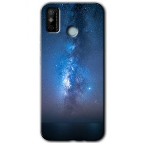 Tecno Spark 6 Go Samanyolu Baskılı Uyumlu Silikon Kılıf