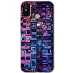 Tecno Spark 6 Go Şehir Görünümü Baskılı Uyumlu Silikon Kılıf