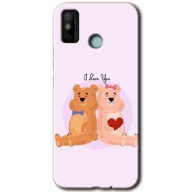 Tecno Spark 6 Go Sevgili Ayıcık Baskılı Uyumlu Silikon Kılıf