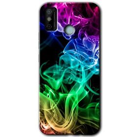 Tecno Spark 6 Go Smoke Colorful Baskılı Uyumlu Silikon Kılıf