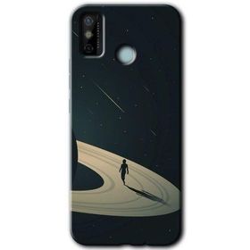 Tecno Spark 6 Go Space Planet Baskılı Uyumlu Silikon Kılıf
