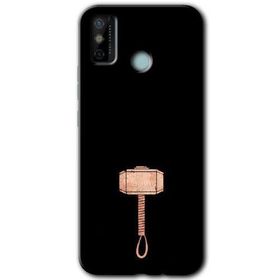 Tecno Spark 6 Go Thor Çekiç Baskılı Uyumlu Silikon Kılıf