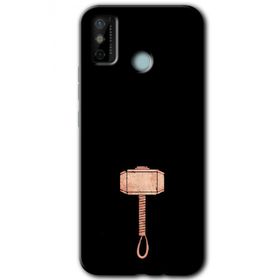 Tecno Spark 6 Go Thor Çekiç Baskılı Uyumlu Silikon Kılıf