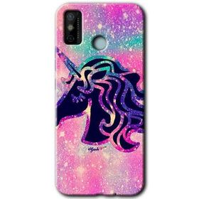 Tecno Spark 6 Go Unicorn Kristal Baskılı Uyumlu Silikon Kılıf