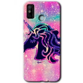 Tecno Spark 6 Go Unicorn Kristal Baskılı Uyumlu Silikon Kılıf