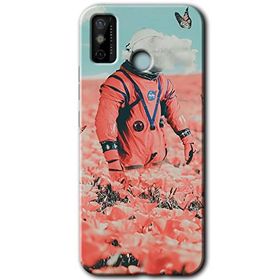 Tecno Spark 6 Go Uzay Bahçesi Baskılı Uyumlu Silikon Kılıf