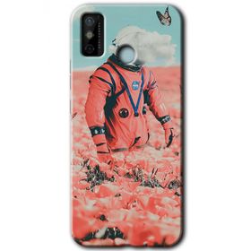 Tecno Spark 6 Go Uzay Bahçesi Baskılı Uyumlu Silikon Kılıf