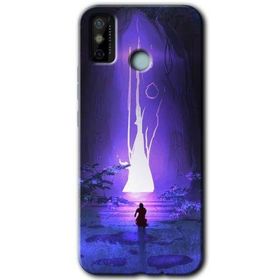 Tecno Spark 6 Go Wanderer Silhouette Baskılı Uyumlu Silikon Kılıf