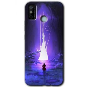 Tecno Spark 6 Go Wanderer Silhouette Baskılı Uyumlu Silikon Kılıf