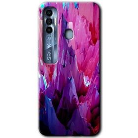 Tecno Spark 7 Pro Abstraction Sharp Baskılı Uyumlu Silikon Kılıf