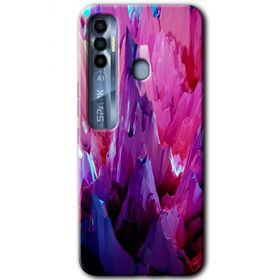 Tecno Spark 7 Pro Abstraction Sharp Baskılı Uyumlu Silikon Kılıf
