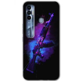Tecno Spark 7 Pro AK Baskılı Uyumlu Silikon Kılıf