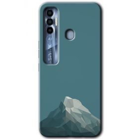 Tecno Spark 7 Pro Alone Mountain Baskılı Uyumlu Silikon Kılıf