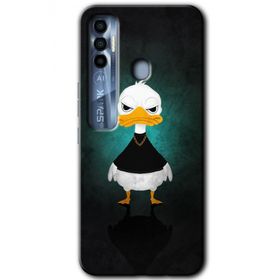 Tecno Spark 7 Pro Angry Duck Baskılı Uyumlu Silikon Kılıf