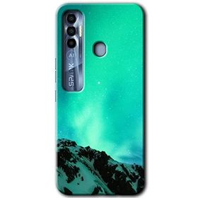Tecno Spark 7 Pro Aurora Baskılı Uyumlu Silikon Kılıf
