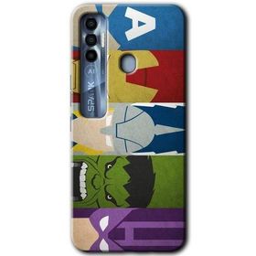 Tecno Spark 7 Pro Avengers 1 Baskılı Uyumlu Silikon Kılıf