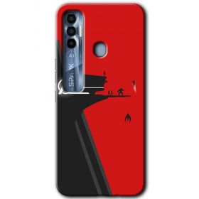 Tecno Spark 7 Pro Avengers Tower Baskılı Uyumlu Silikon Kılıf
