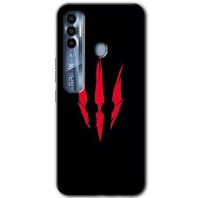 Tecno Spark 7 Pro Ayı Pençesi Baskılı Uyumlu Silikon Kılıf
