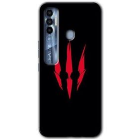 Tecno Spark 7 Pro Ayı Pençesi Baskılı Uyumlu Silikon Kılıf