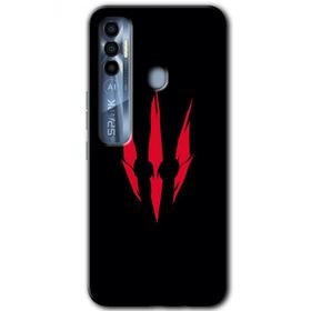 Tecno Spark 7 Pro Ayı Pençesi Baskılı Uyumlu Silikon Kılıf