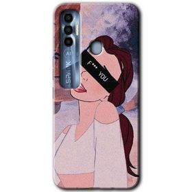 Tecno Spark 7 Pro Bad Girl Baskılı Uyumlu Silikon Kılıf