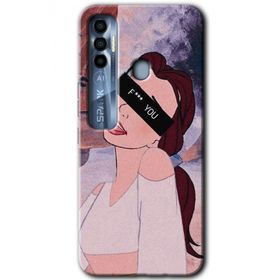 Tecno Spark 7 Pro Bad Girl Baskılı Uyumlu Silikon Kılıf