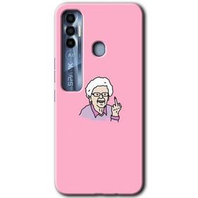 Tecno Spark 7 Pro Bad Grandmother Baskılı Uyumlu Silikon Kılıf