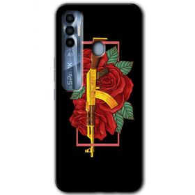 Tecno Spark 7 Pro Bedel Baskılı Uyumlu Silikon Kılıf
