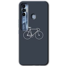 Tecno Spark 7 Pro Bike Baskılı Uyumlu Silikon Kılıf