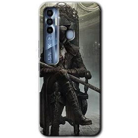 Tecno Spark 7 Pro Bloodborne Hunters Baskılı Uyumlu Silikon Kılıf