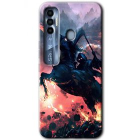 Tecno Spark 7 Pro Bloodhorne Baskılı Uyumlu Silikon Kılıf