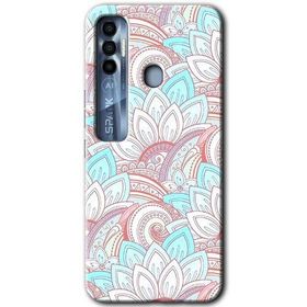Tecno Spark 7 Pro Çin Mandala 1 Baskılı Uyumlu Silikon Kılıf