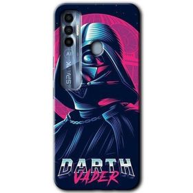 Tecno Spark 7 Pro Darth Vader Baskılı Uyumlu Silikon Kılıf