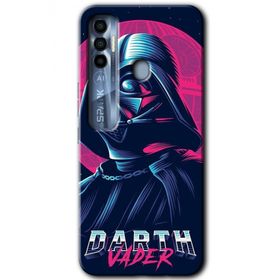 Tecno Spark 7 Pro Darth Vader Baskılı Uyumlu Silikon Kılıf