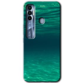 Tecno Spark 7 Pro Derin Deniz Baskılı Uyumlu Silikon Kılıf