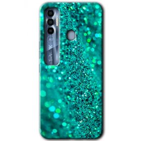 Tecno Spark 7 Pro Diamonds Baskılı Uyumlu Silikon Kılıf