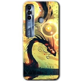 Tecno Spark 7 Pro Digital Dragon Baskılı Uyumlu Silikon Kılıf