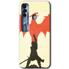 Tecno Spark 7 Pro Dragon Hunter 1 Baskılı Uyumlu Silikon Kılıf