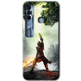 Tecno Spark 7 Pro Dragon Hunter Baskılı Uyumlu Silikon Kılıf