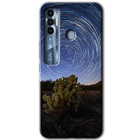 Tecno Spark 7 Pro Eclipse Sky Baskılı Uyumlu Silikon Kılıf