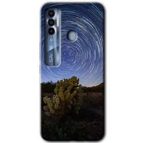 Tecno Spark 7 Pro Eclipse Sky Baskılı Uyumlu Silikon Kılıf