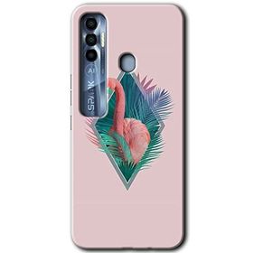 Tecno Spark 7 Pro Flamingo Baskılı Uyumlu Silikon Kılıf