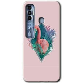 Tecno Spark 7 Pro Flamingo Baskılı Uyumlu Silikon Kılıf