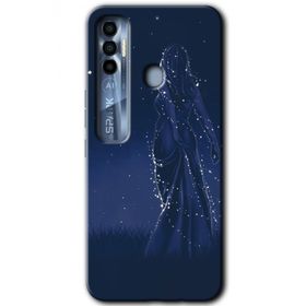 Tecno Spark 7 Pro Gecenin Kraliçesi Baskılı Uyumlu Silikon Kılıf
