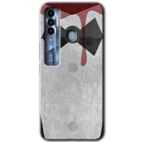 Tecno Spark 7 Pro Gentleman Blood Baskılı Uyumlu Silikon Kılıf