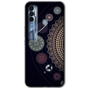 Tecno Spark 7 Pro Gezegen Döngüsü Baskılı Uyumlu Silikon Kılıf